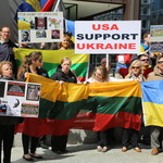 Об'єднаний Марш проти російської агресії в Європі Чикаго 2014 діаспора 
