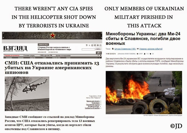 брехня російських ЗМІ про події в Україні
