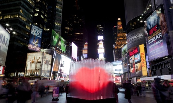 Серце в центрі Нью-Йорка (фото)