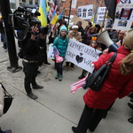 Мітинг на підтримку українців Чикаго 2014 фото