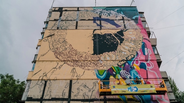 У Дніпрі вперше відбувся фестиваль Mural Fest Dnipro 1/1