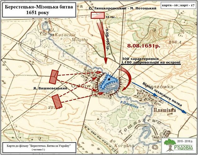БЕРЕСТЕЦЬКО-МІЗОЦЬКА БИТВА: карти ВЕЛИКОГО ПРОТИСТОЯННЯ 1/1