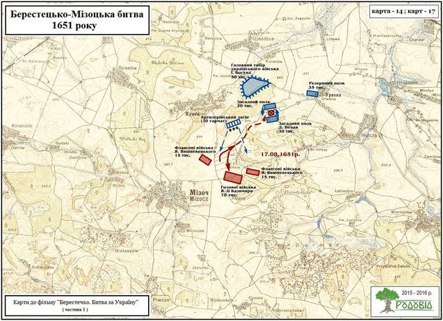 БЕРЕСТЕЦЬКО-МІЗОЦЬКА БИТВА: карти ВЕЛИКОГО ПРОТИСТОЯННЯ 1/1