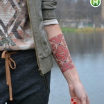 ukrainian embroidered tatoo (photo)