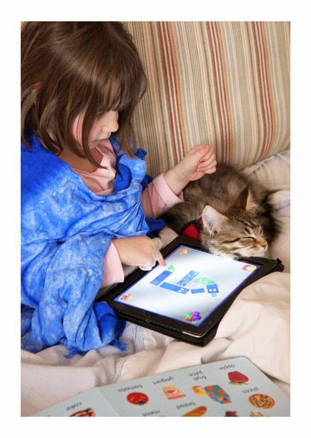 маленька художниця айріс і її кіт мейн-кун Тула