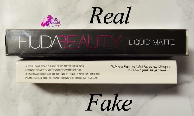 Як визначити підробку Huda Beauty Liquid Matte Lipstick  1/1