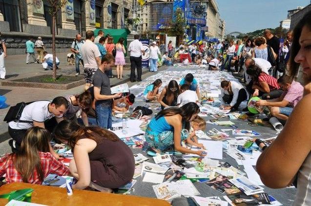 До Дня Незалежності у Києві створять найбільшу карту мрії 1/1