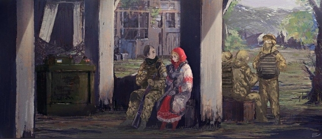Японський художник малює українських воїнів і патріотів в стилі аніме (ФОТО) 1/1