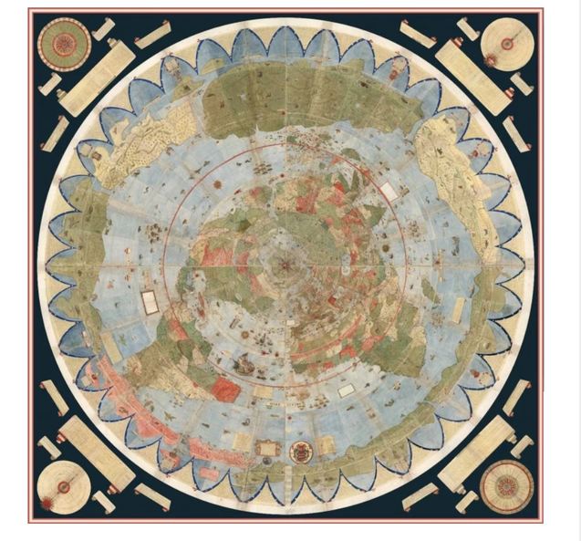 В мережі опублікували фото найстарішої карти Землі, яка належить перу Урбано Монте 1/1