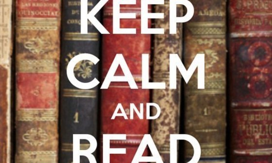 keep calm and read a book