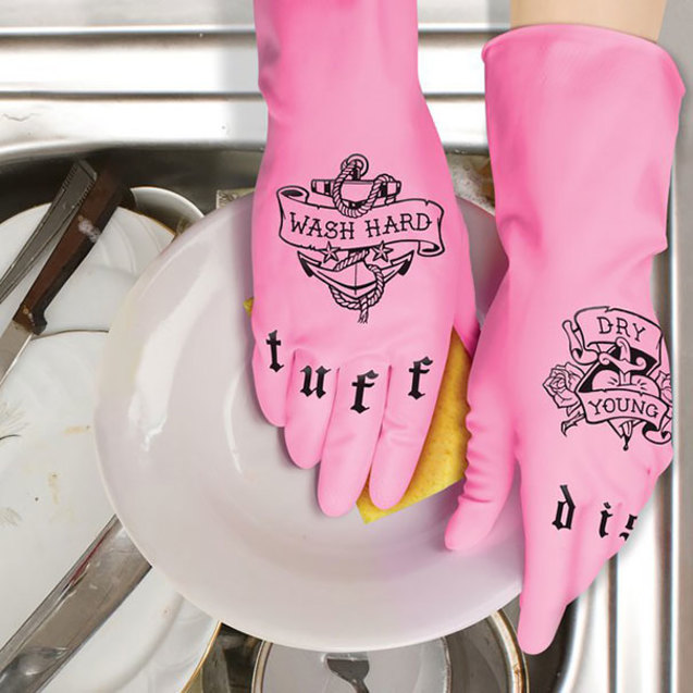 Рукавички для миття посуду кухонне приладдя