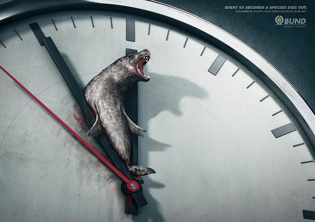 Кожні 60 секунд вимирає  вид. Кожна хвилина рахується, Scholz & Friends, Берлін, Німечина