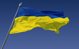 синьо-жовтий прапор України фото