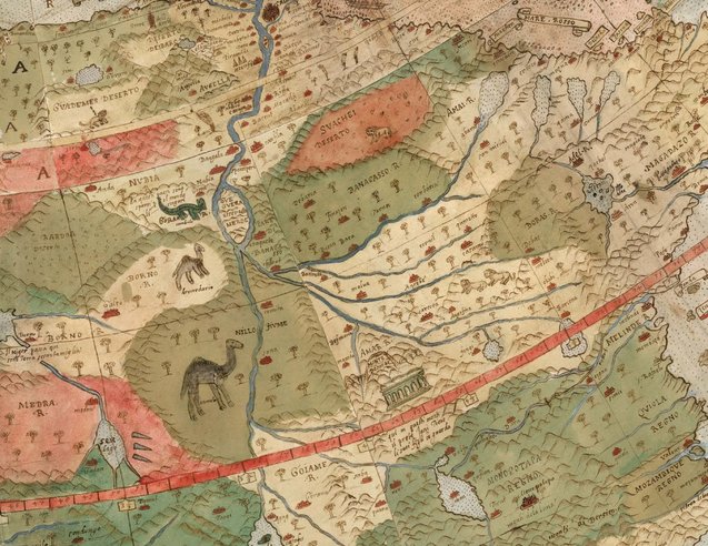 В мережі опублікували фото найстарішої карти Землі, яка належить перу Урбано Монте 1/1