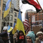 Мітинг на підтримку українців Чикаго 2014