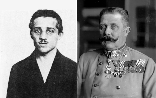 Гаврило Принцип і ерцгерцог Франц Фердинанд