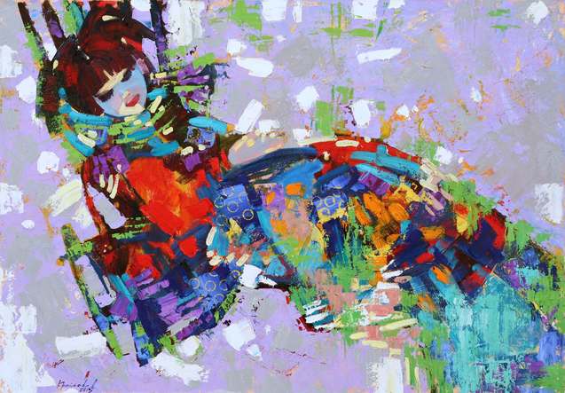 Виставка весняного живопису Анастасії Крайневої Ver Novum в арт-просторі Lera Litvinova Gallery 1/1