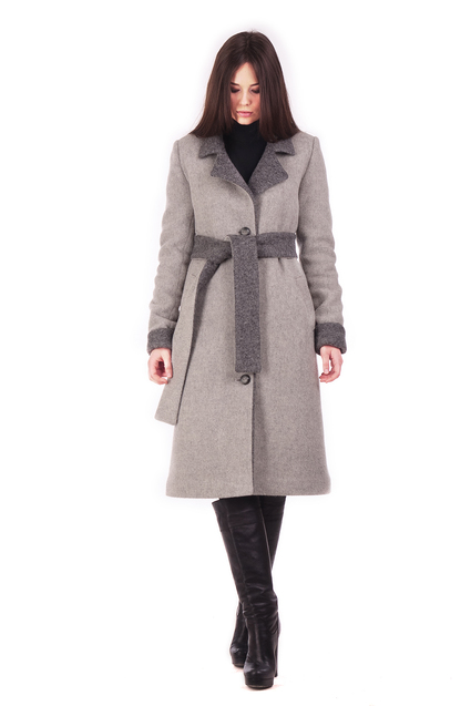 Зимова колекція Lilo світло-сіре пальто