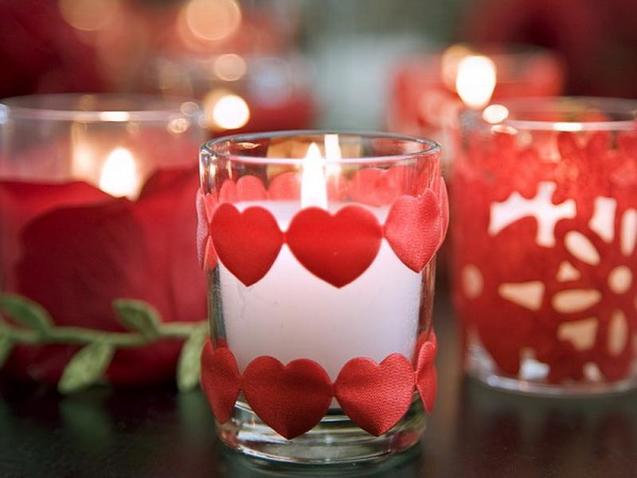 свічка, сердечка, День Валентина
