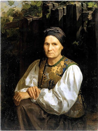 Портрет літньої селянки