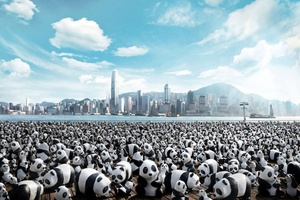 1600 панд на вулицях Гонконгу (арт-проект)