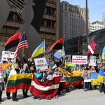 Об'єднаний Марш проти російської агресії США  Чикаго 2014 фото діаспора