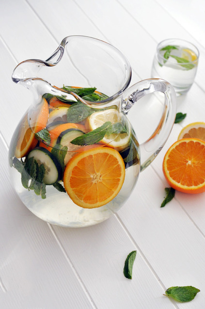 Освіжаючий напій: Апельсин і огірок
