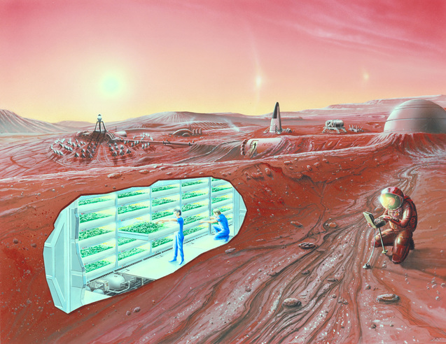 Можливий вигляд колонії на Марсі