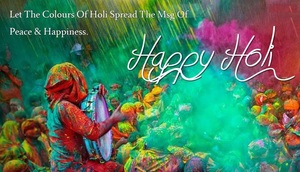 It is a Holi - Day. The annual Indian festival of colors is here. Celebrate and Enjoy