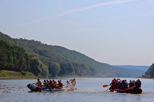 водное путешествие на рафах по Днестру