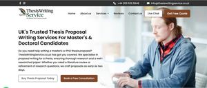 THESIS pROPOSAL wRITING sERVICE uk