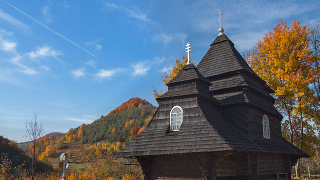 Дерев'яні церкви України. Закарпаття.