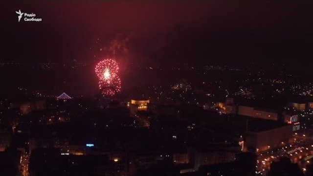 Київ у новорічну ніч (Відео)