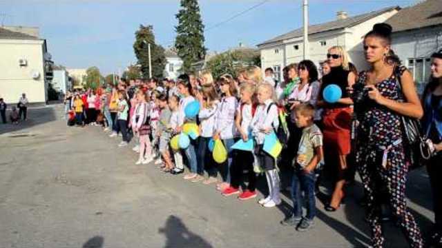 Флешмоб Дух, що тіло рве до бою. Скалатський БШ. Воїнам АТО. 23.09.2015 р.