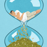 Сатиричні ілюстрації Джона Холкрофта: час-гроші