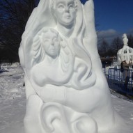 снігові скульптури, фото