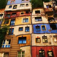 кольоровий будинок Відень, Австрія