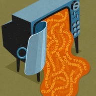 Сатиричні ілюстрації Джона Холкрофта: телебаченняя (телевізор)