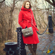Аліна Тимошик червоне пальто український бренд Lilo