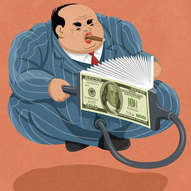 Сатиричні ілюстрації Джона Холкрофта: фінанси