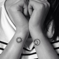 татуювання: сонце і місяць
