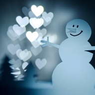 новорічний сніговик (фотографія)
