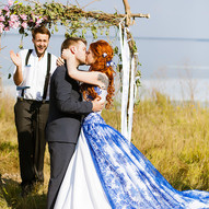 українська весільна церемонія, київське море (Фото)