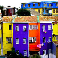 кольоровий будинок Вальпараїсо, Чилі