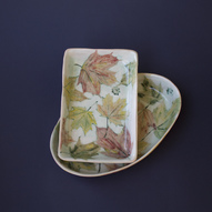 Декоративний керамічний посуд ручної роботи Листопад (фото)