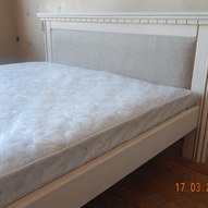 Ліжко з масиву дуба (фото)
