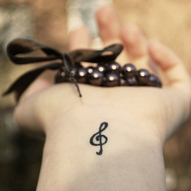 татуювання: скрипічний ключ