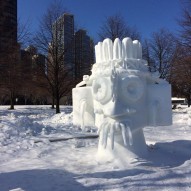 International Snow Sculpting Challenge, Чикаго, фото