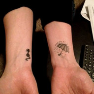 татуювання: парасолька (фото)