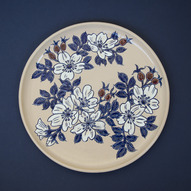 Набір керамічного посуду Синя шипшина (фото)